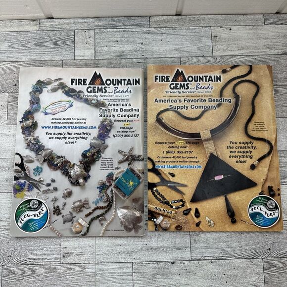 Bead &β Button Magazine 2004 Lot of 2 Back Issues Jewelry Crafting Beading Y2K - Picture 4 of 13